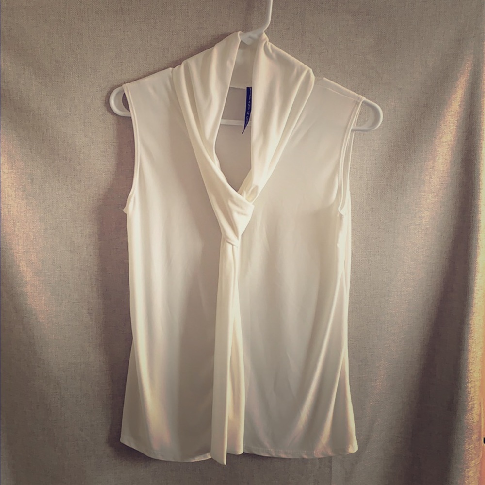 Tiffany and Grey Sleeveless Blouse